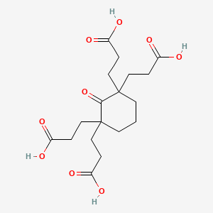 2-Oxocyclohexane-1,1,3,3-tetrapropionic acid