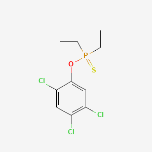 Phosphinothioic acid, diethyl-, O-(2,4,5-trichlorophenyl) ester