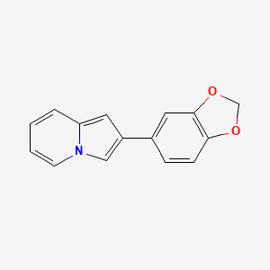 2-Benzo[1,3]dioxol-5-yl-indolizine