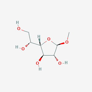 molecular formula C7H14O6 B161836 beta-D-Galactofuranoside, methyl CAS No. 1824-93-7