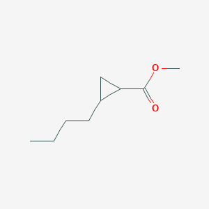molecular formula C9H16O2 B1618360 Methyl 2-butylcyclopropane-1-carboxylate CAS No. 64583-94-4