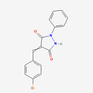 4-[(4-Bromophenyl)methylidene]-1-phenylpyrazolidine-3,5-dione