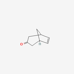 molecular formula C8H10O B1618367 Bicyclo[3.2.1]oct-6-en-3-one CAS No. 3721-60-6
