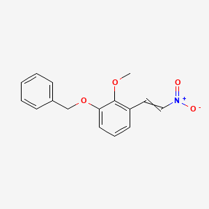 molecular formula C16H15NO4 B1618372 2-Methoxy-1-(2-nitroethenyl)-3-phenylmethoxybenzene CAS No. 74810-83-6