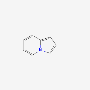 molecular formula C9H9N B1618379 2-Methylindolizine CAS No. 768-18-3