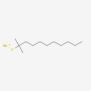 molecular formula C12H25AuS B1618401 Gold tert-dodecanethiolate CAS No. 26403-08-7
