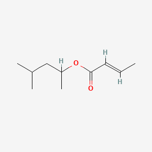 molecular formula C10H18O2 B1618403 2-Butenoic acid, 1,3-dimethylbutyl ester CAS No. 35206-51-0