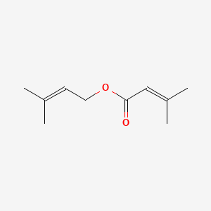 molecular formula C10H16O2 B1618407 2-Butenoic acid, 3-methyl-, 3-methyl-2-butenyl ester CAS No. 72779-06-7