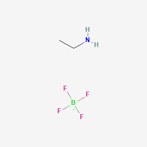 molecular formula C2H7BF4N- B1618409 Monoethylammonium tetrafluoroborate CAS No. 12070-78-9
