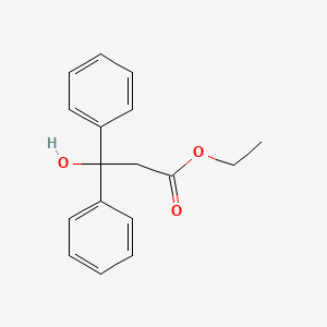 molecular formula C17H18O3 B1618450 Ethyl 3-hydroxy-3,3-diphenylpropanoate CAS No. 894-18-8