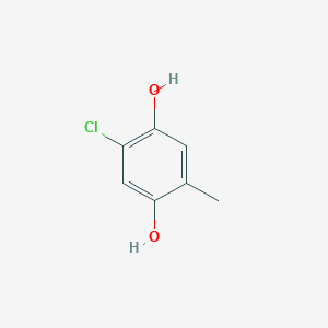 molecular formula C7H7ClO2 B1618459 2-Chloro-5-methylbenzene-1,4-diol CAS No. 5465-62-3