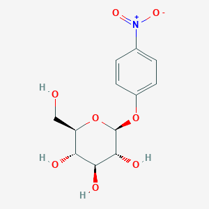 molecular formula C₁₂H₁₅NO₈ B016185 4-Nitrophenyl beta-D-glucopyranoside CAS No. 2492-87-7