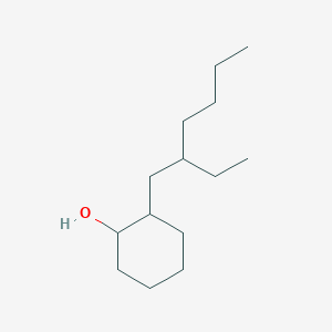 molecular formula C14H28O B1618512 2-(2-Ethylhexyl)cyclohexan-1-ol CAS No. 77189-05-0