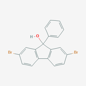 molecular formula C19H12Br2O B161852 2,7-Dibromo-9-phenyl-9H-fluoren-9-ol CAS No. 132717-37-4