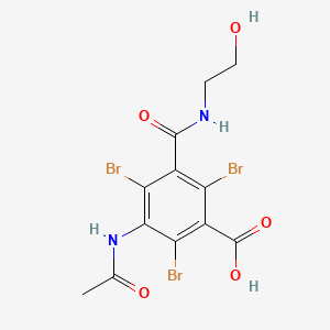 molecular formula C12H11Br3N2O5 B1618534 Broxitalamic acid CAS No. 86216-41-3