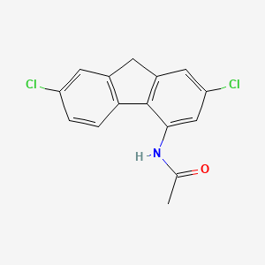 molecular formula C15H11Cl2NO B1618579 N-(2,7-Dichlorofluoren-4-yl)acetamide CAS No. 73664-41-2