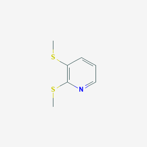 molecular formula C7H9NS2 B1618637 2,3-Bis(methylsulfanyl)pyridine CAS No. 69212-36-8
