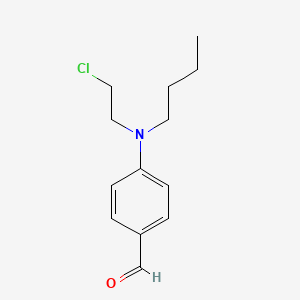 molecular formula C13H18ClNO B1618666 p-(Butyl(2-chloroethyl)amino)benzaldehyde CAS No. 4157-74-8