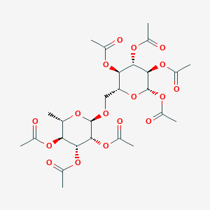 molecular formula C26H36O17 B1618673 Rutinose heptaacetylrutinose CAS No. 5239-09-8