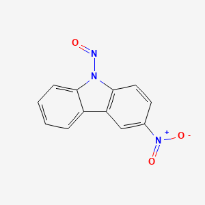 molecular formula C12H7N3O3 B1618675 3-Nitro-9-nitrosocarbazole CAS No. 5393-41-9