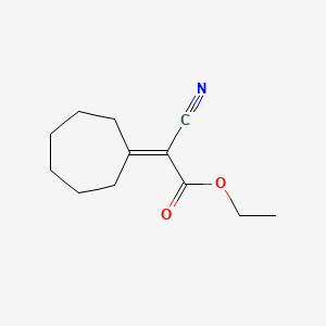 molecular formula C12H17NO2 B1618696 ethyl 2-cyano-2-cycloheptylidenacetate CAS No. 7402-61-1
