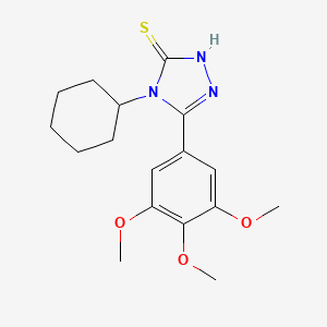 4-Cyclohexyl-5-(3,4,5-trimethoxy-phenyl)-4h-[1,2,4]triazole-3-thiol