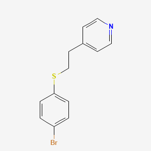 Pyridine, 4-[2-[(4-bromophenyl)thio]ethyl]-