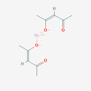 molecular formula Be(C5H7O2)2<br>C10H14BeO4 B161873 Beryllium acetylacetonate CAS No. 10210-64-7