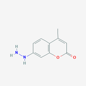 molecular formula C10H10N2O2 B161875 7-Hydrazinyl-4-methyl-2H-chromen-2-one CAS No. 113707-87-2
