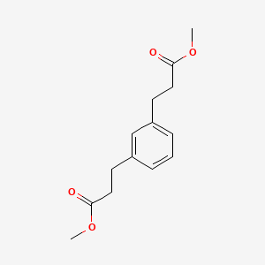molecular formula C14H18O4 B1618750 Methyl 3-[3-(3-methoxy-3-oxopropyl)phenyl]propanoate CAS No. 6221-61-0