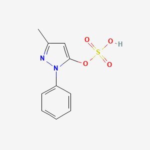 1H-Pyrazol-5-ol, 3-methyl-1-phenyl-, hydrogen sulfate (ester)
