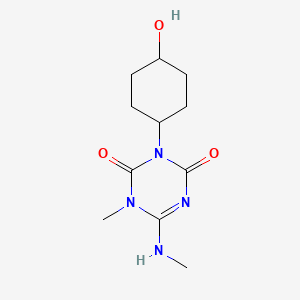 1,3,5-Triazine-2,4(1H,3H)-dione, 3-(4-hydroxycyclohexyl)-1-methyl-6-(methylamino)-