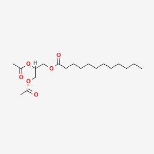 molecular formula C19H34O6 B1618777 Dodecanoic acid, ester with 1,2,3-propanetriol diacetate CAS No. 30899-62-8
