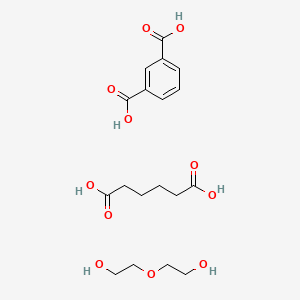 molecular formula C18H26O11 B1618779 Benzene-1,3-dicarboxylic acid;hexanedioic acid;2-(2-hydroxyethoxy)ethanol CAS No. 35164-40-0