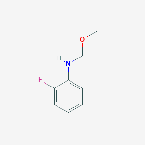 molecular formula C8H10FNO B161878 2-fluoro-N-(methoxymethyl)aniline CAS No. 129367-42-6