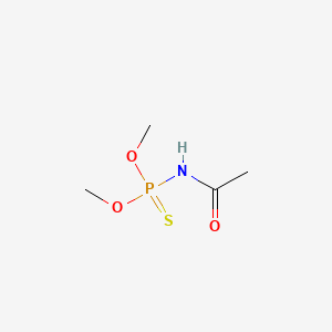 molecular formula C4H10NO3PS B1618782 O,O-Dimethyl acetylthiophosphoramidate CAS No. 42072-27-5