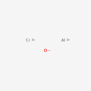 molecular formula AlCrO+4 B1618786 Aluminum;chromium(3+);oxygen(2-) CAS No. 54991-58-1