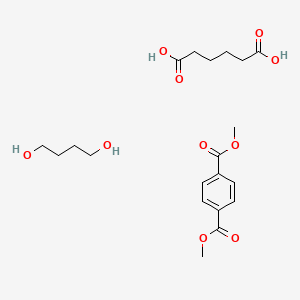 molecular formula C20H30O10 B1618787 Butane-1,4-diol;dimethyl benzene-1,4-dicarboxylate;hexanedioic acid CAS No. 55231-08-8