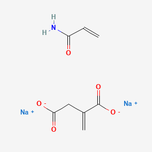 molecular formula C8H9NNa2O5 B1618789 Disodium;2-methylidenebutanedioate;prop-2-enamide CAS No. 68299-10-5
