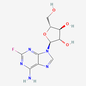 B1618793 (2S,3S,4S,5R)-2-(6-Amino-2-fluoro-9H-purin-9-yl)-5-(hydroxymethyl)tetrahydrofuran-3,4-diol CAS No. 21679-15-2
