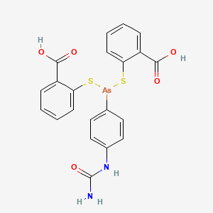 molecular formula C21H17AsN2O5S2 B1618795 Thiocarbamizine CAS No. 91-71-4