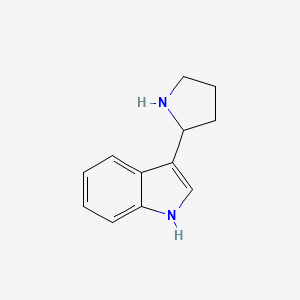 molecular formula C12H14N2 B1618810 3-(pyrrolidin-2-yl)-1H-indole CAS No. 3766-03-8