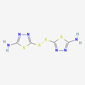 molecular formula C4H4N6S4 B1618827 1,3,4-Thiadiazol-2-amine, 5,5'-dithiobis- CAS No. 36999-88-9