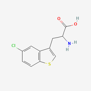 molecular formula C11H10ClNO2S B1618871 2-Amino-3-(5-chloro-1-benzothiophen-3-yl)propanoic acid CAS No. 23906-28-7