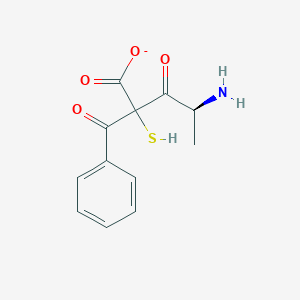 (R)-2-((2-Benzamidopropanoyl)thio)acetic acid