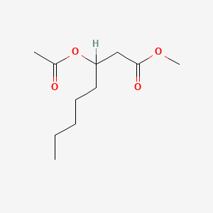 molecular formula C11H20O4 B1618899 Methyl 3-acetoxyoctanoate CAS No. 35234-21-0