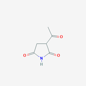 molecular formula C6H7NO3 B161890 3-Acetylpyrrolidine-2,5-dione CAS No. 137271-84-2