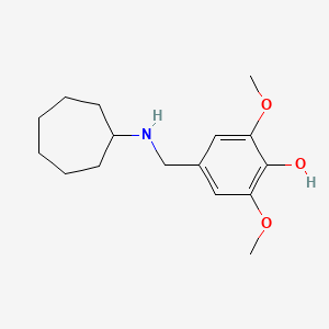 4-[(Cycloheptylamino)methyl]-2,6-dimethoxyphenol