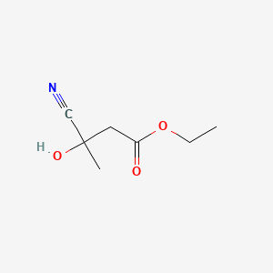 molecular formula C7H11NO3 B1618913 Butyric acid, 3-cyano-3-hydroxy-, ethyl ester CAS No. 6330-37-6