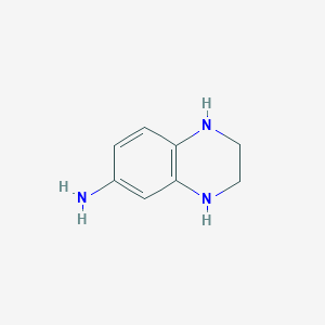 molecular formula C8H11N3 B1618914 1,2,3,4-Tetrahydroquinoxalin-6-amine CAS No. 6639-91-4